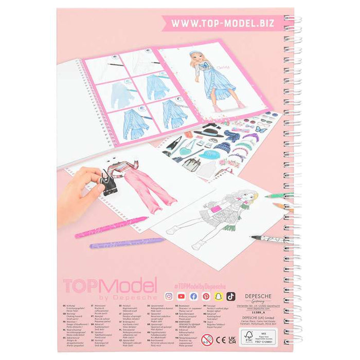 TOPModel coloring book set