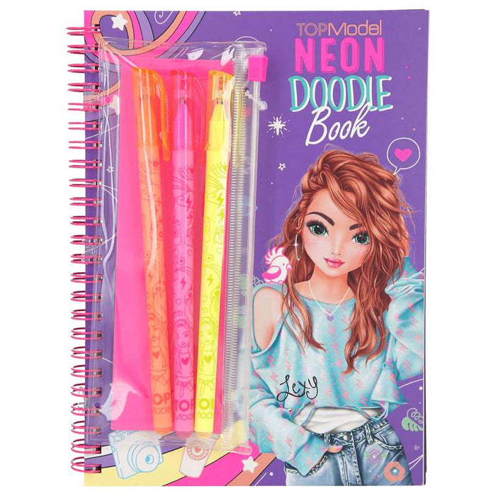 TOPModel Neon Doodle Malbuch-Set