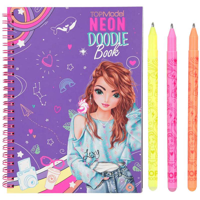 TOPModel Neon Doodle Malbuch-Set