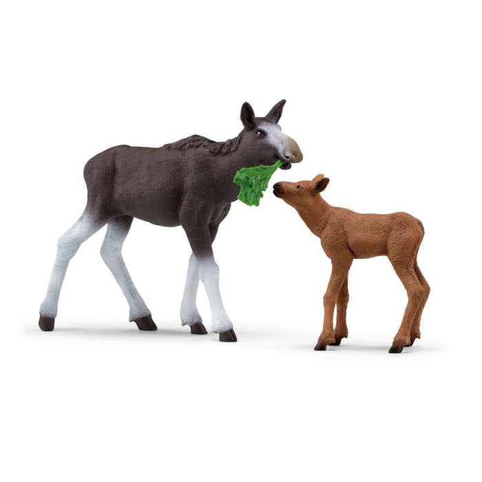 Schleich 42603 Elchkuh mit Kalb (NatGeo)