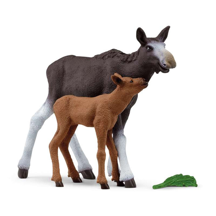 Schleich 42603 Elchkuh mit Kalb (NatGeo)