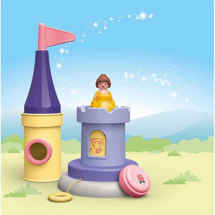 Playmobil 71458 1.2.3 & Disney: Belles Spielturm mit Melodie