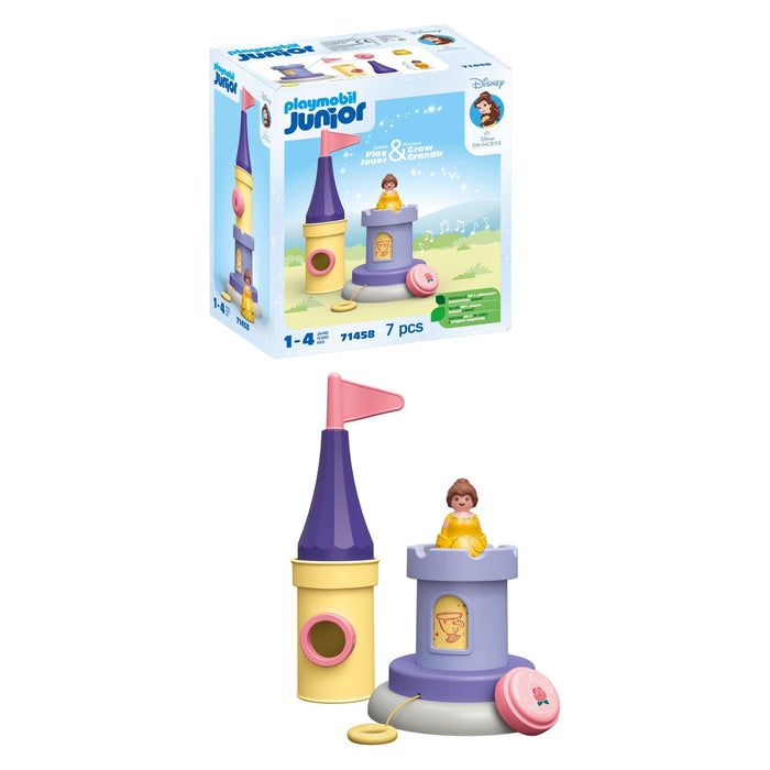 Playmobil 71458 1.2.3 & Disney: Belles Spielturm mit Melodie