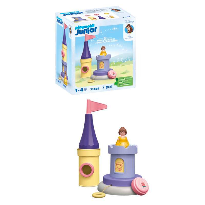 Playmobil 71458 1.2.3 & Disney: Belles Spielturm mit Melodie