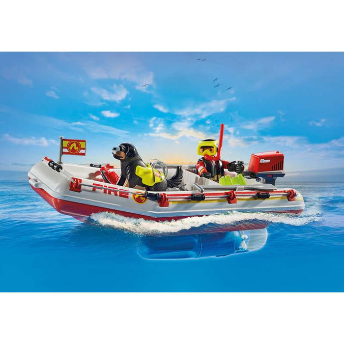 Playmobil 71464 Feuerwehrboot mit Aqua Scooter