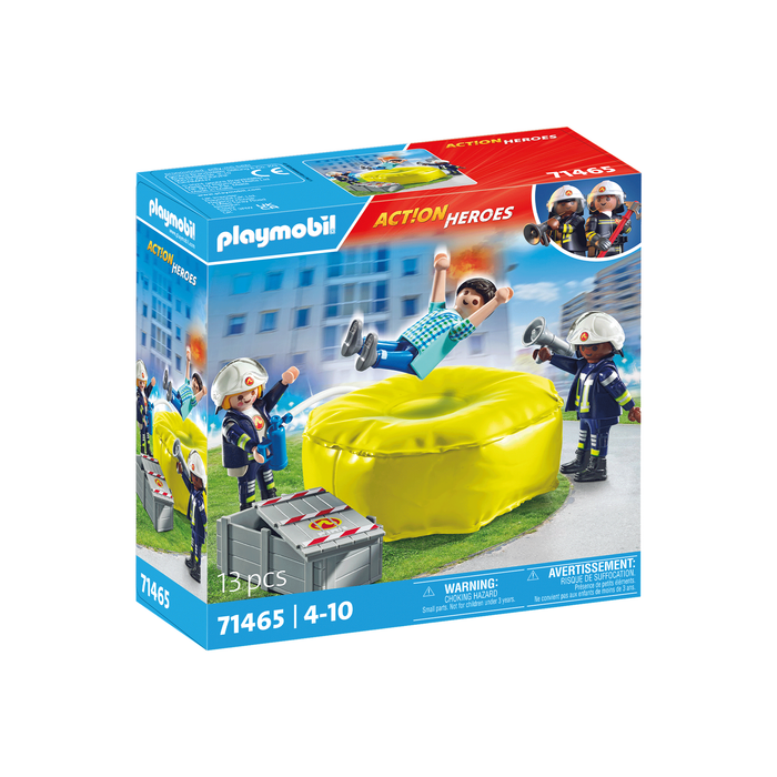 Playmobil 71465 Feuerwehrleute mit Luftkissen