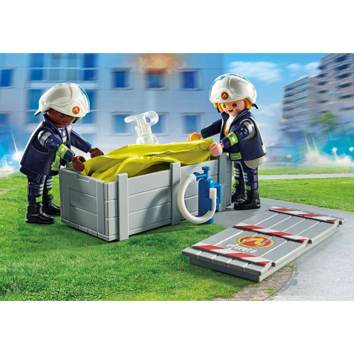 Playmobil 71465 Feuerwehrleute mit Luftkissen