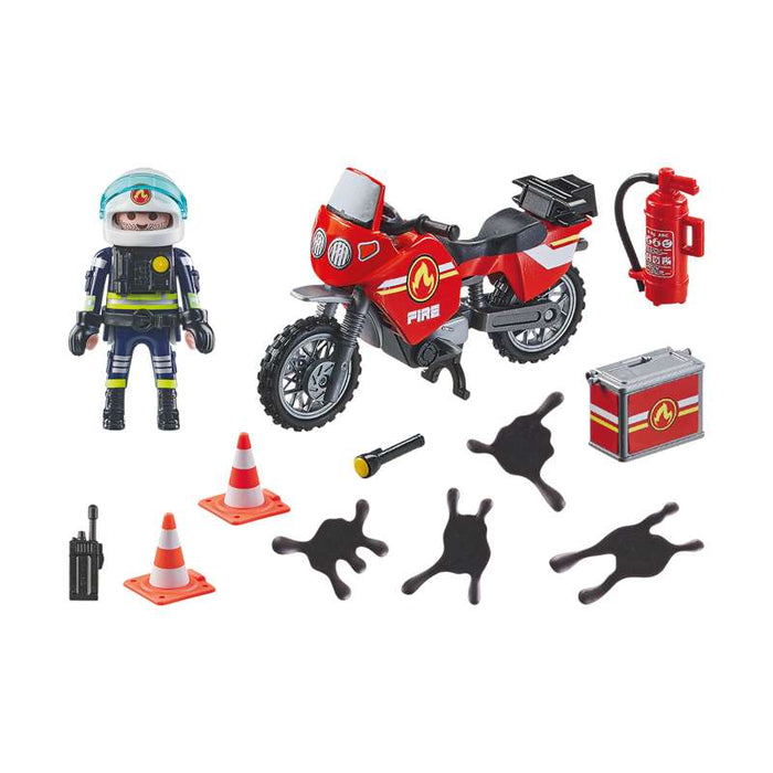 Playmobil 71466 Feuerwehrmotorrad am Unfallort