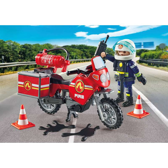 Playmobil 71466 Feuerwehrmotorrad am Unfallort