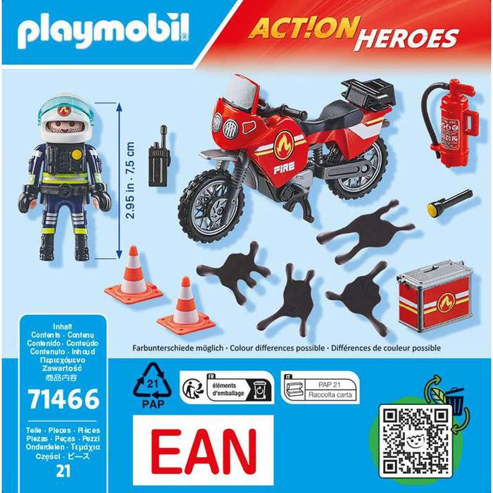 Playmobil 71466 Feuerwehrmotorrad am Unfallort