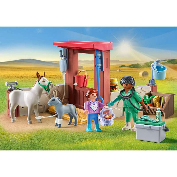 Playmobil 71471 Tierarzteinsatz bei den Eseln