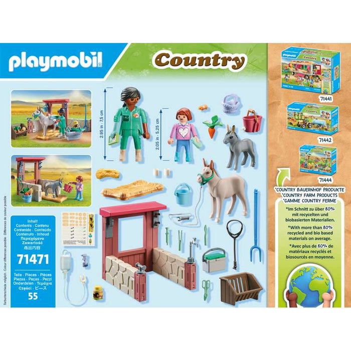 Playmobil 71471 Tierarzteinsatz bei den Eseln