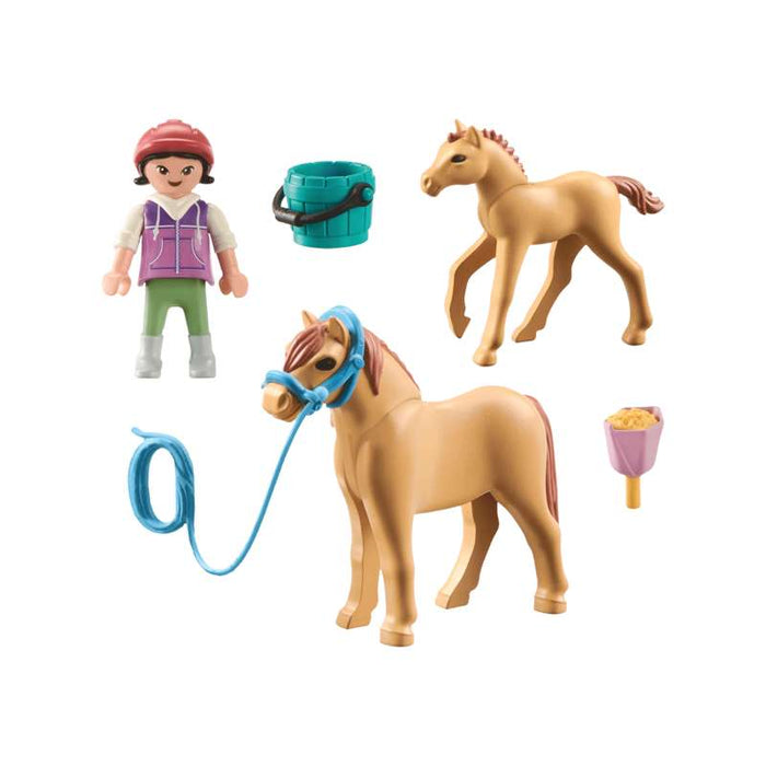 Playmobil 71498 Kind mit Pony und Fohlen