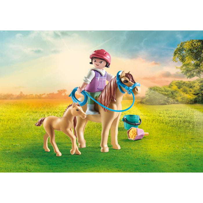 Playmobil 71498 Kind mit Pony und Fohlen