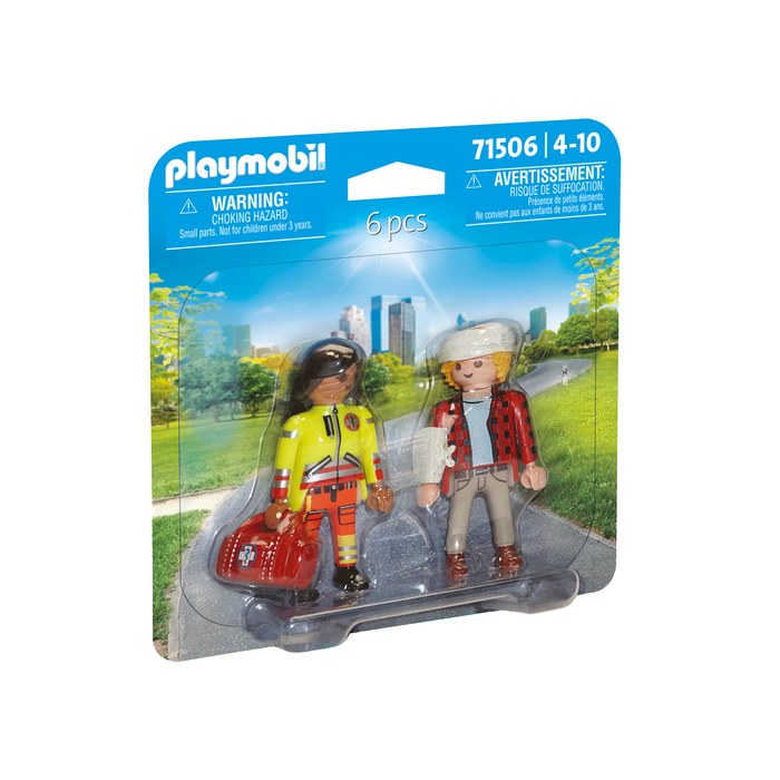 Playmobil 71506 DuoPack Sanitäterin mit Patient