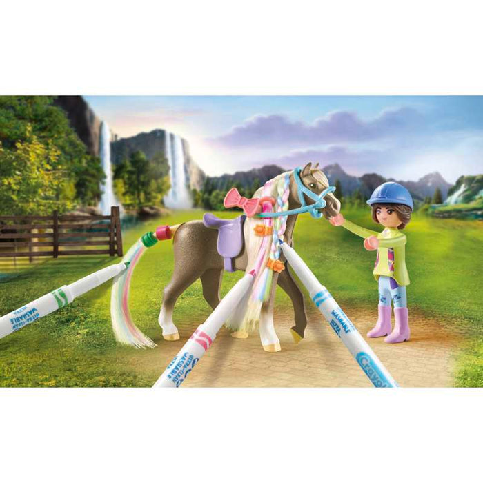 Playmobil 71640 Kreativset mit Pferd und Stiften