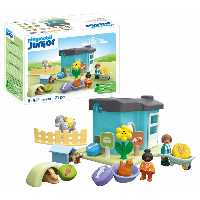 Playmobil 71690 1.2.3: Tierpension mit Futterspender