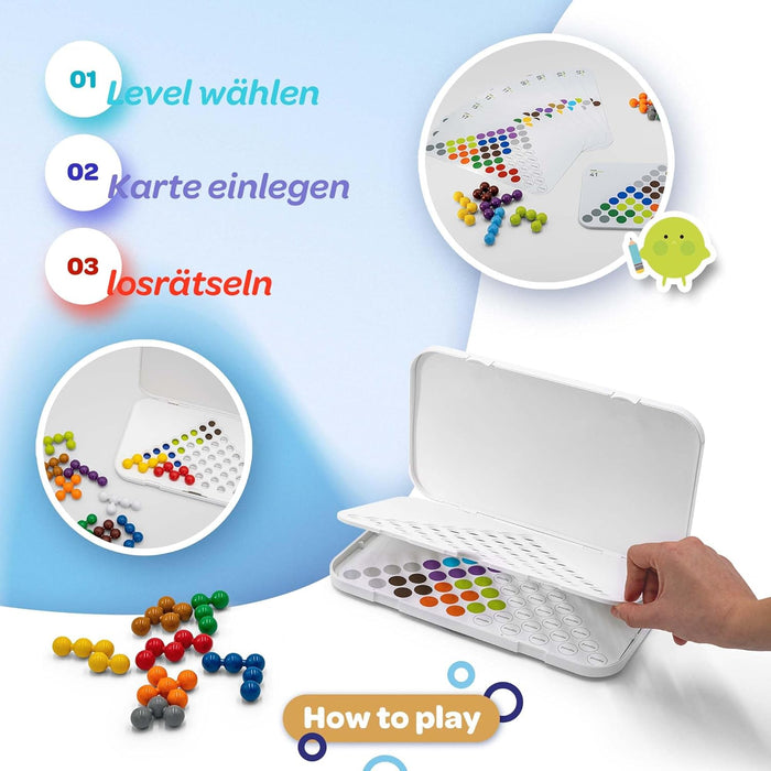 Puzzlia Jumbo Beads XXL - Lernspielzeug & Logikspiel für Kinder ab 4 Jahren & Senioren - Fördert Kognitive Fähigkeiten & Feinmotorik