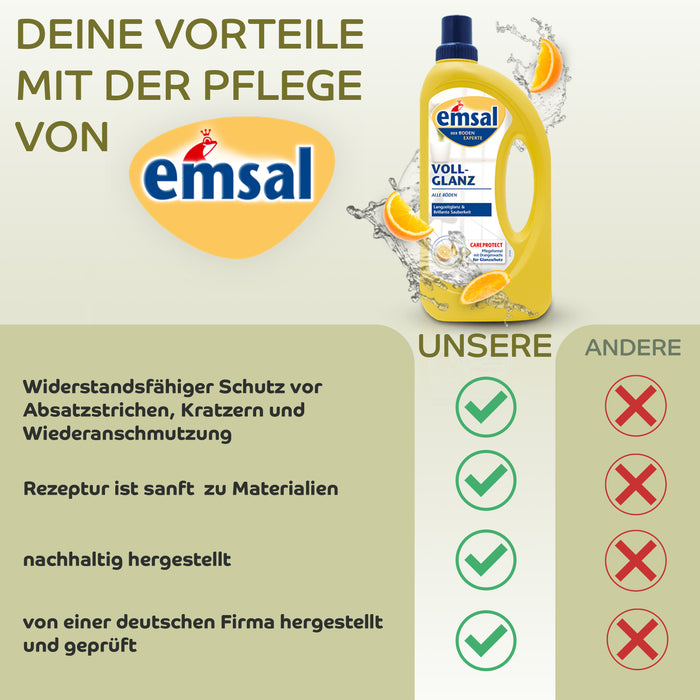 Emsal Floor Shine Care 1L – 빛나는 바닥을 위한 최고의 솔루션!