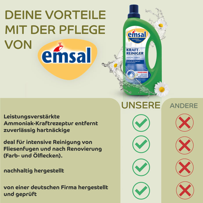 EMSAL Kraft-Reiniger GRUNDREINIGER 1L – Ihr leistungsstarker Partner für eine gründliche und effektive Reinigung