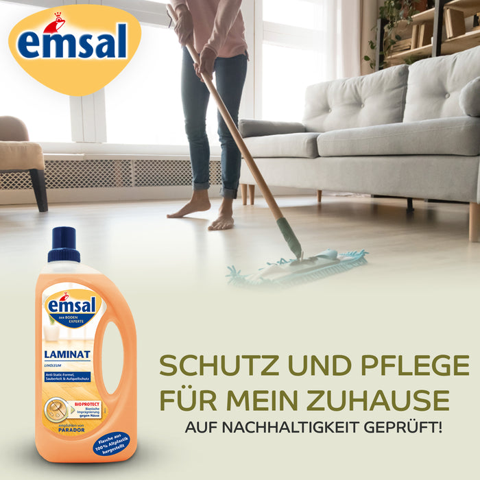 Emsal Laminat 1L – Der ideale Pflegepartner für strahlend sauberes und glänzendes Laminat!