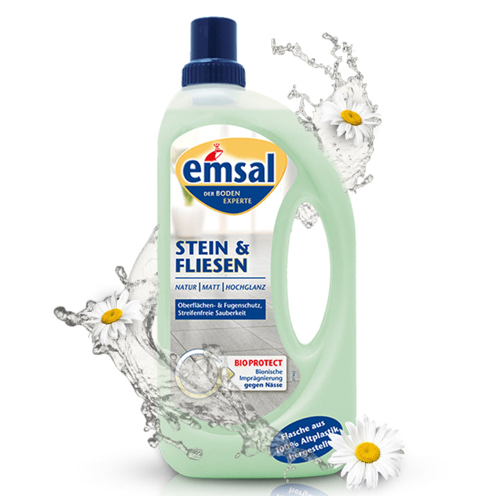 Emsal Stein & Fliesen Bodenpflege, 1L – Effektive Reinigung und langanhaltender Schutz für Stein- und Fliesenböden