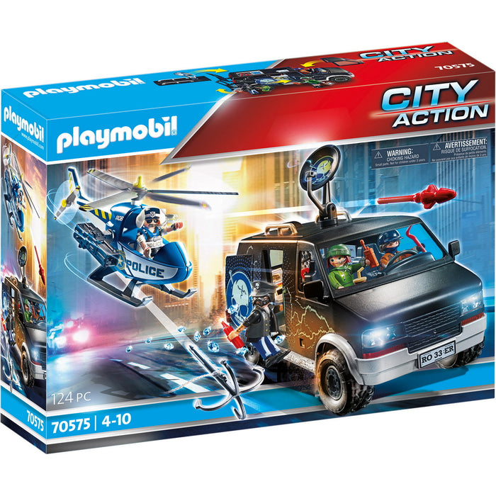 Playmobil 70575 Police Helicopter Pursuit of Getaway Vehicle