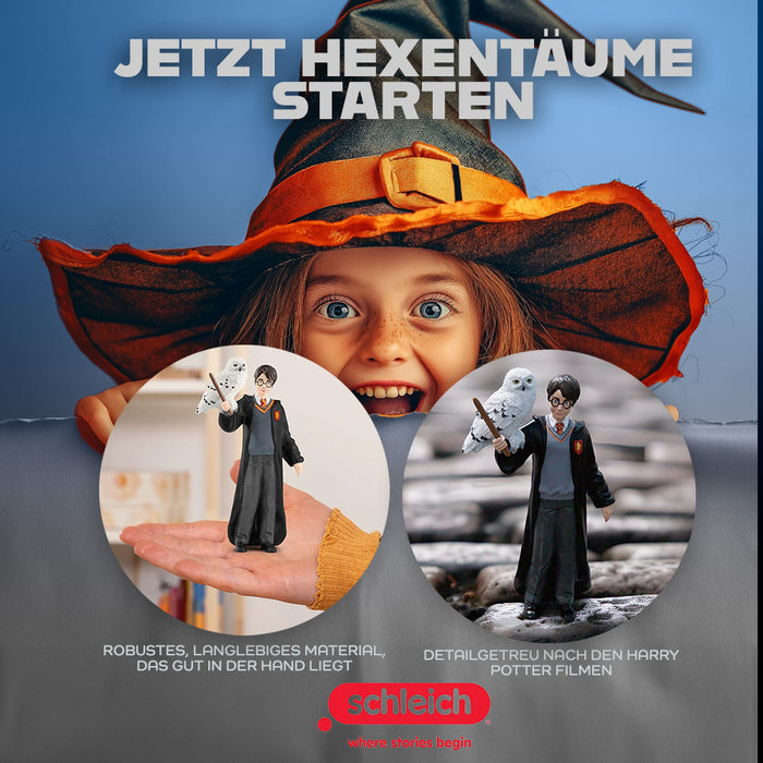 Schleich 42633 Harry Potter & Hedwig + Schleich 13985 Dobby – Magisches Harry Potter Figuren-Bundle – Liebevoll gestaltete Charaktere für Sammler und Fans – Perfekt für zauberhafte Abenteuer!