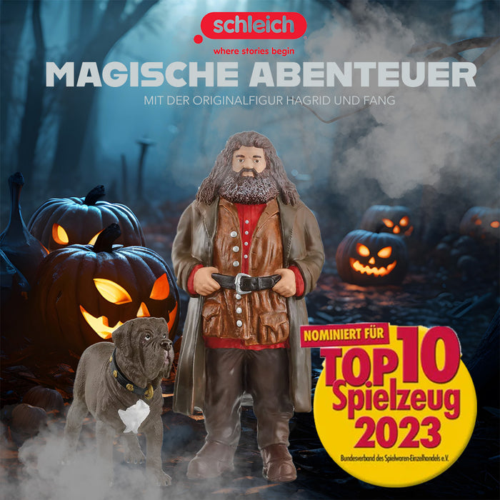 Schleich 42638 Hagrid & Fang + Schleich 13987 Aragog – Magisches Harry Potter Halloween Bundle – Authentische Figuren für gruselige Abenteuer – Perfekt für Sammler und Fans der Wizarding World!