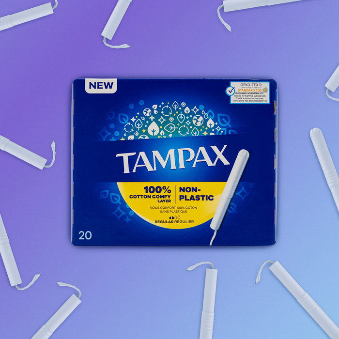 Tampax Regular Tampons mit Kunststoff-Applikator, 20 Stück, Normalgröße