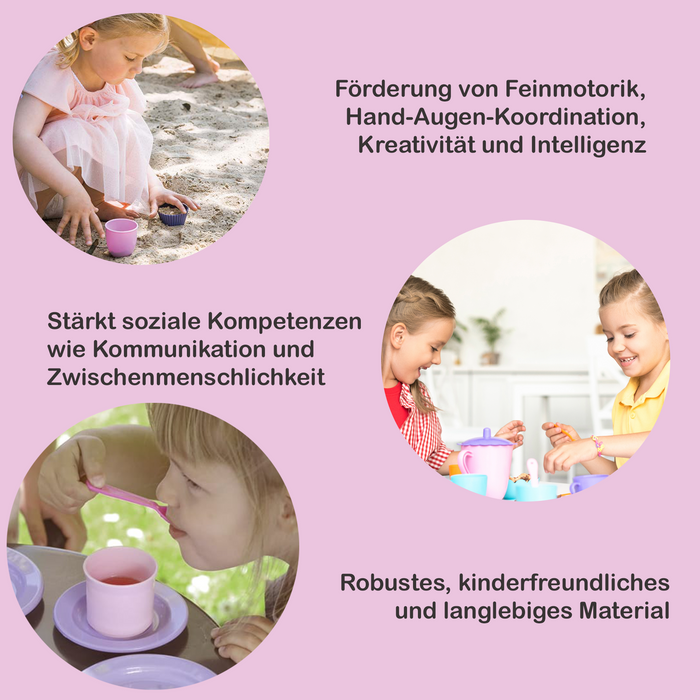 Dantoy My Little Princess Kaffee-Dessertset im Netz 20 Teile