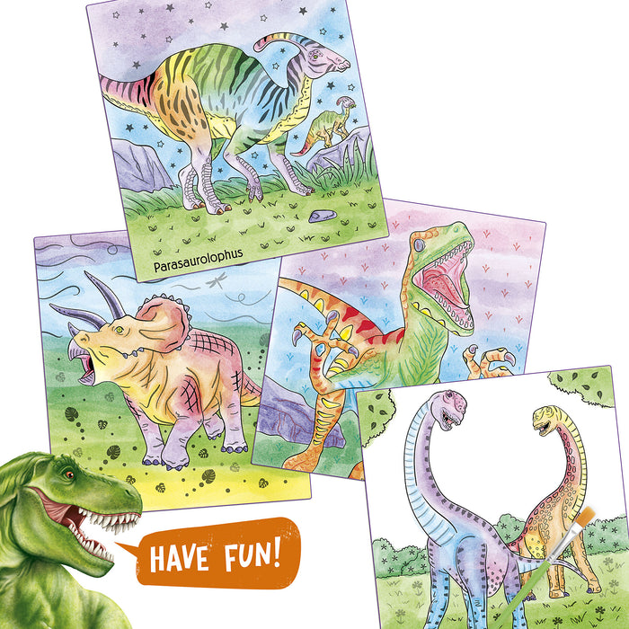 Dino World Watercolor Book