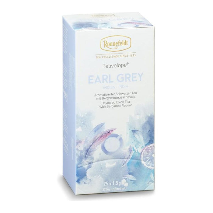 Teavelope Earl Grey Aromatisierter Schwarzer Tee mit Bergamottegeschmack 25 Teebeutel