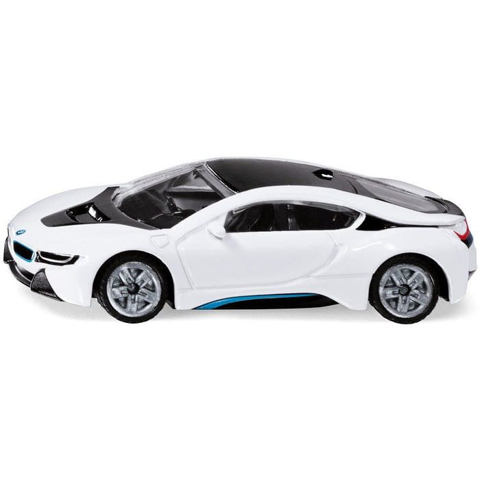 SIKU 1458, BMW i8, 금속/플라스틱, 검정/흰색, 어린이용 장난감 자동차