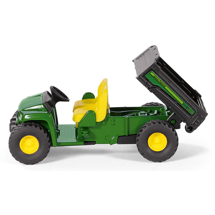 SIKU 1481, John Deere Gator, Metall/Kunststoff, Grün, Kippbare Pritsche, Spielzeugfahrzeug für Kinder