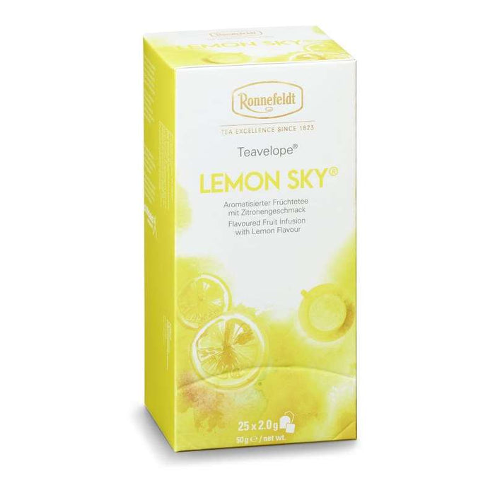 Teavelope Lemon Sky® Aromatisierter Früchtetee mit Zitronengeschmack 25 Teebeutel