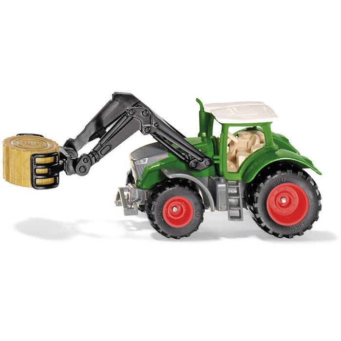 SIKU 1539, Fendt 1050 Vario Traktor, Metall/Kunststoff, Grün, Ballenzange und abnehmbare Kabine