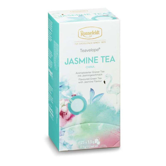 Teavelope Jasmine Tea Aromatisierter Grüner Tee mit Jasmingeschmack 25 Teebeutel