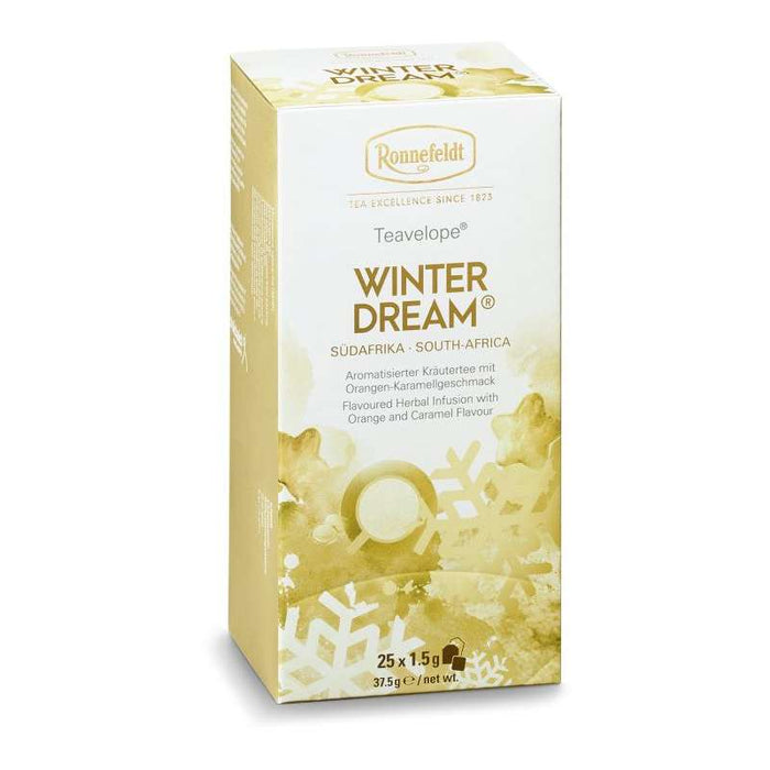 Teavelope Winterdream® Aromatisierter Kräutertee mit Orangen-Karamellgeschmack 25 Teebeutel