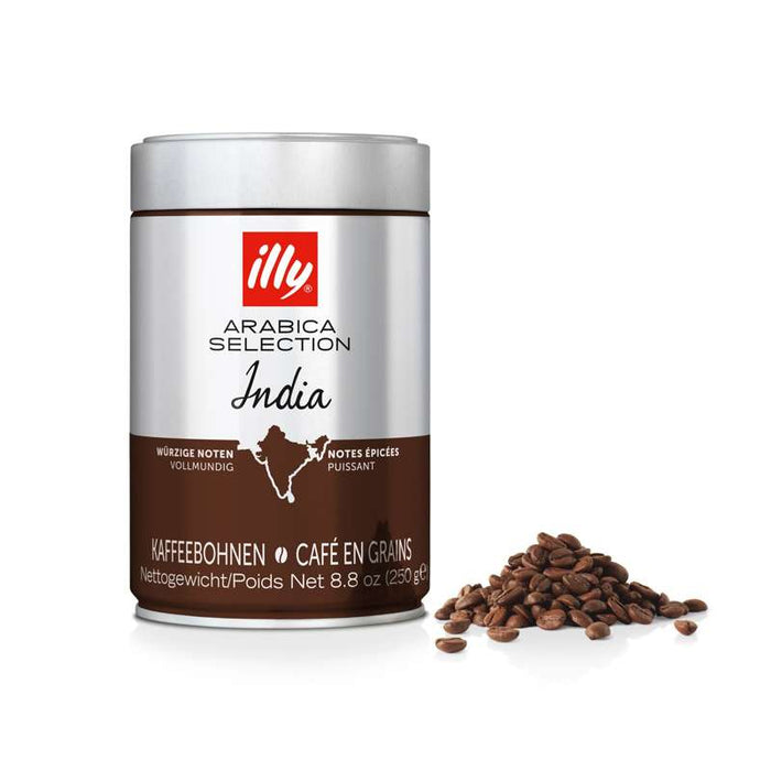 illy Kaffeebohnen zu mahlen Arabica Selection India, 250 g Dose