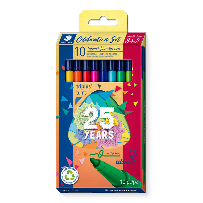 Staedtler Fasermaler triplus col. 10ST Birth.