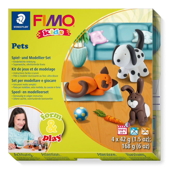 Staedtler Set Mod.masse Fimo kids F&P Pets