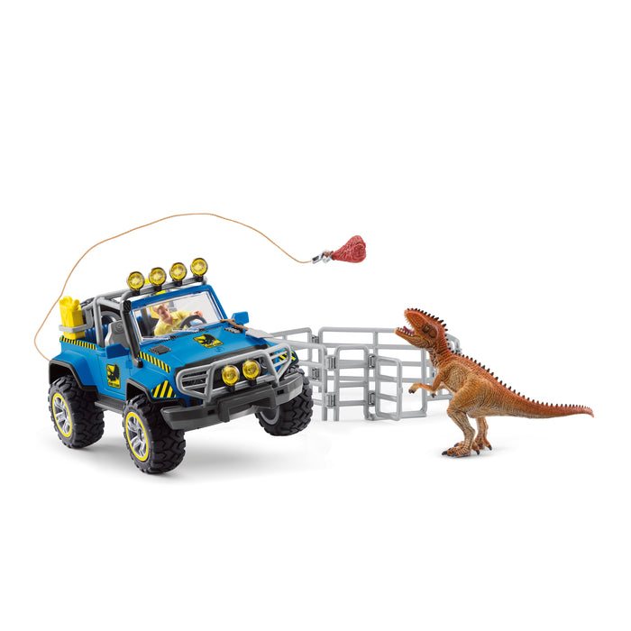 Schleich 41464 off-road vehicle with dinosaur outpost