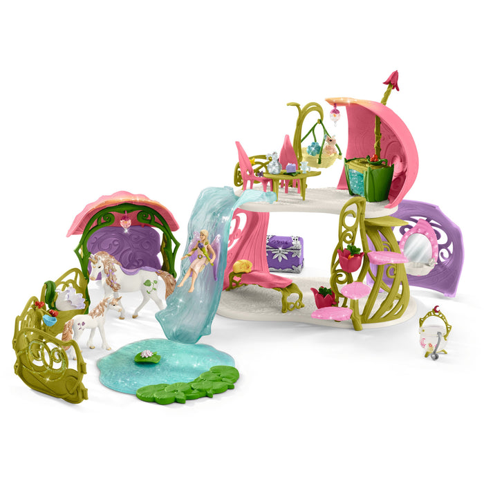 Schleich 42445 Glittering blossom house with unicorns, lake and stable