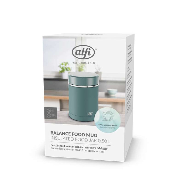 alfi BALANCE FOOD MUG 0.50 l 실버 라이닝 매트