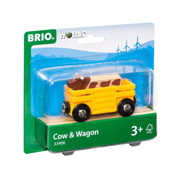 BRIO 63340600 Tierwagen mit Kuh
