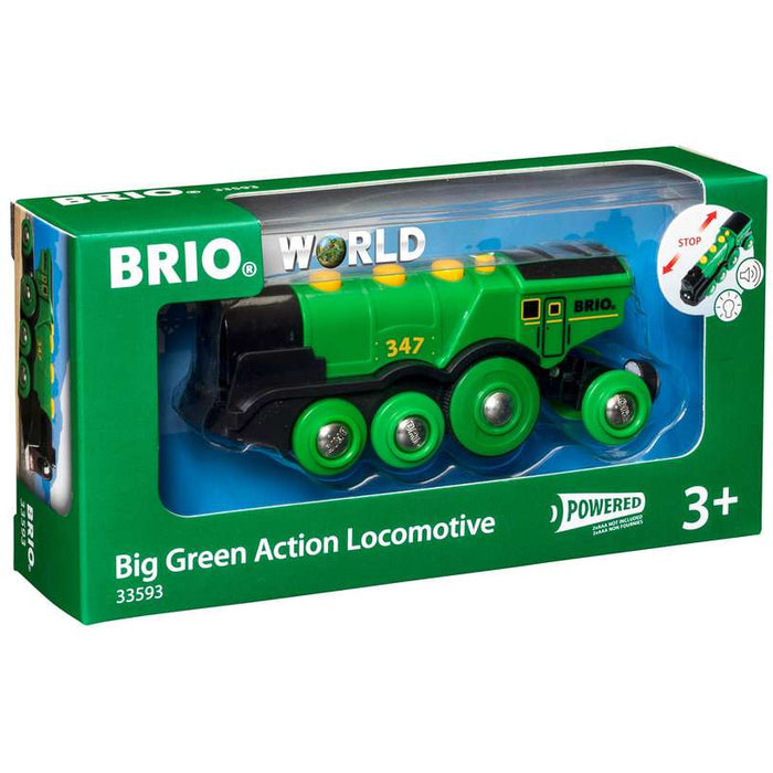 BRIO 63359300 Green Gustav battery locomotive
