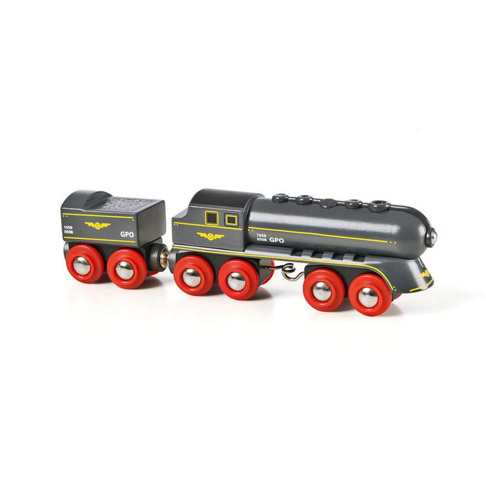 BRIO 63369700 석탄 텐더가 포함된 검은색 공 번개