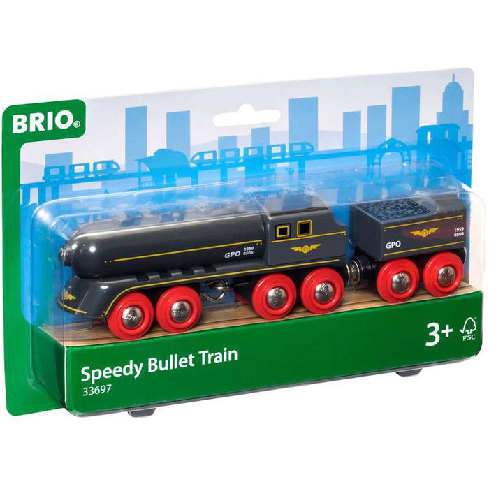 BRIO 63369700 Schwarzer Kugelblitz mit Kohlentender