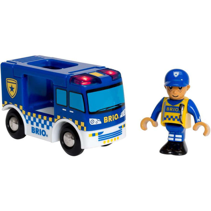 BRIO 63382500 Police Car with Lights and Sound